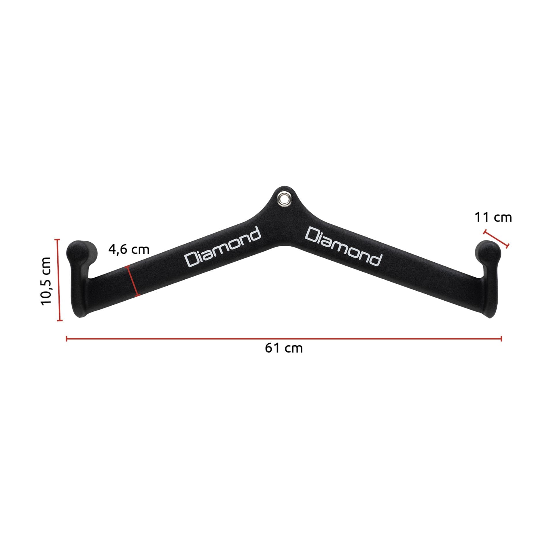 Diamond Mango Power Grip (31 – 80 cm) y soporte para dominadas y remadas, antideslizantes, para gimnasio/gimnasio en casa, agarre neutral/supino, espalda, hombros, bíceps