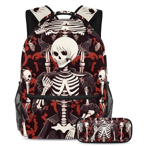 Sac à dos Art Skull Pattern 101 grand volume pour ranger tout le matériel