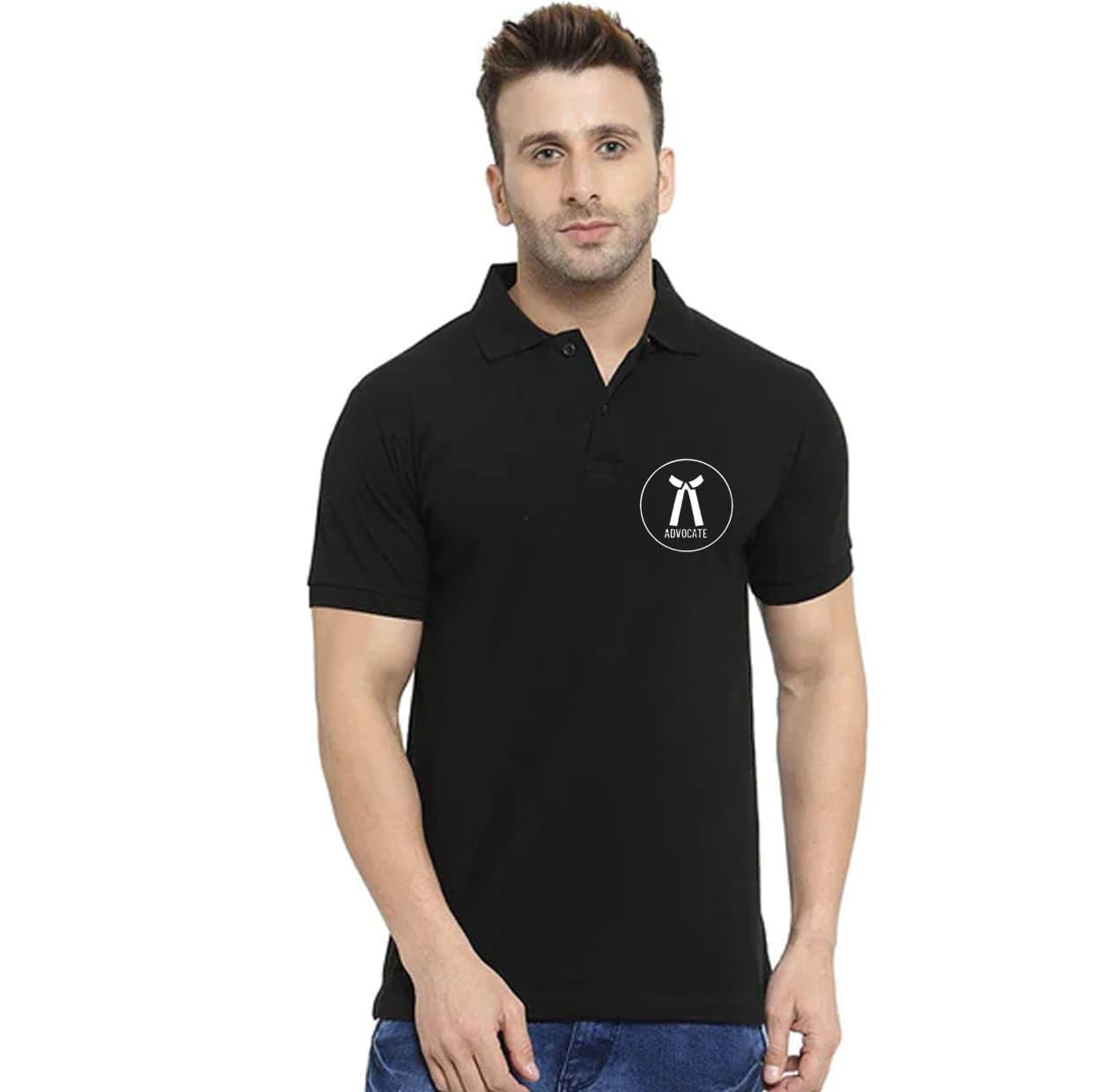 vfashionstore Men's Advocate Polo T-Shirt Maroon100% Cotton t-Shirts Men Black Women-picture-45