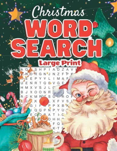 Christmas Word Search For Adults Large Print: 1000 Christmas Word Search Puzzle Books For...