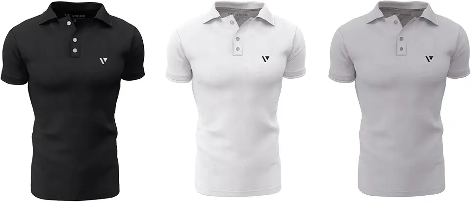 Kit 3 Camisas Gola Polo Voker Com Proteção Uv Premium