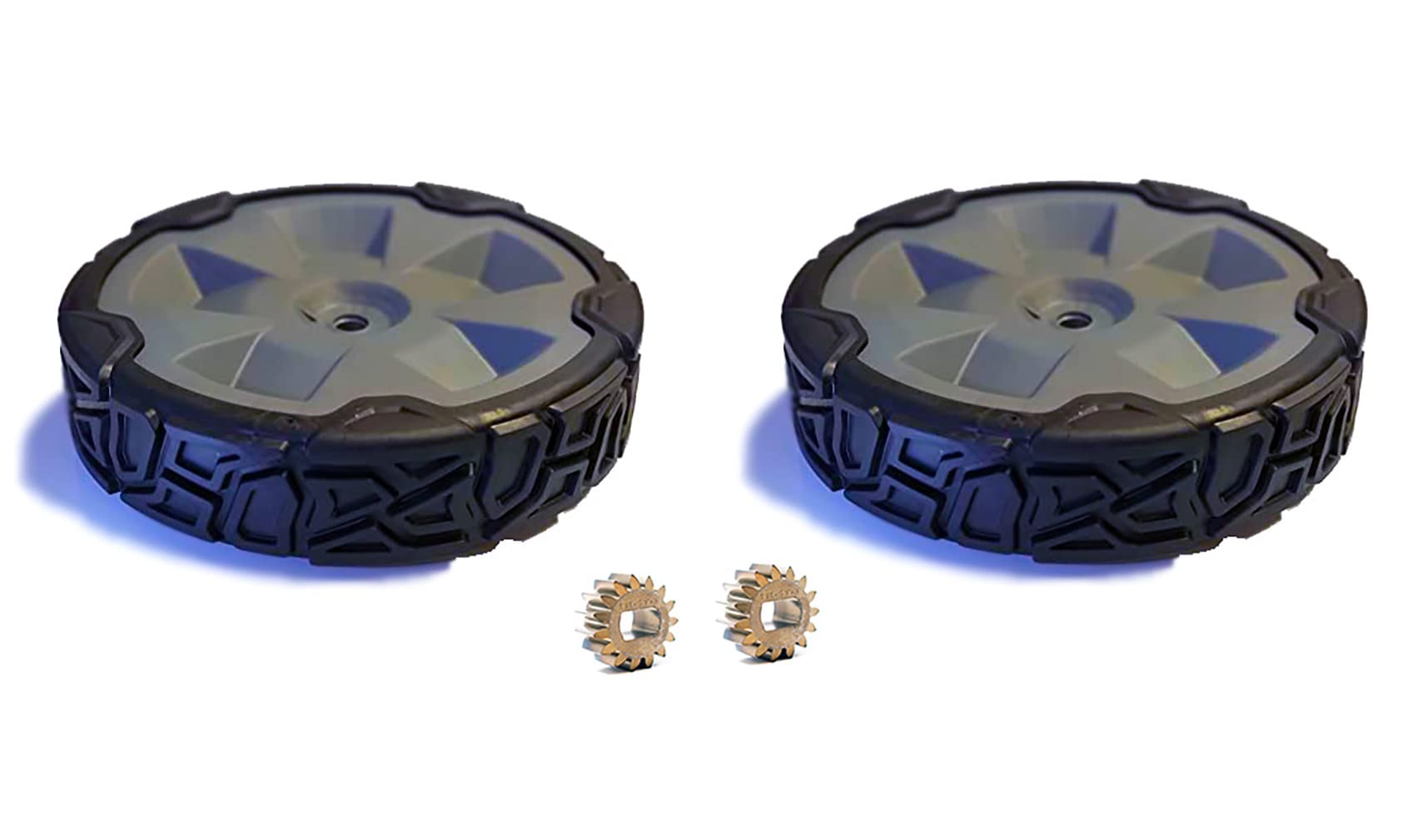 toroGenuine OEM Wheel Kit 2 140-2350 Drive Wheels with Pinions for 22in Recycler Lawn Mowers and Flex-Force Power System 60V MAX 22in Mowers 21466T 21468 21472 21771 21772 21773 21774 21864