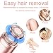 Facial Hair Remover Replacement Heads, for Flawless Finishing Rose Gold-Plated Blade Head, Cover Perfect and Smooth Finishing, 6 Pcs Rose Gold, Generation 1 Single Halo (Rose Gold-6Pcs)