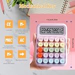 Calculatrice colorée Clavier mécanique, fournitures de bureau et d'école Calculatrice des fournitures scolaires Bureau électronique pour le bureau d'études à domicile, (Purple)