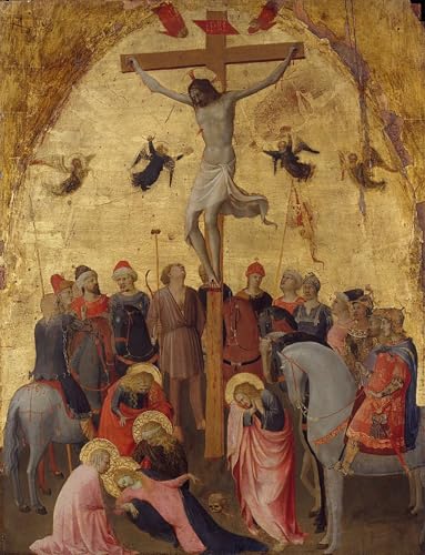 Affiche Toile Crucifixion Fra Angelico 60x90cm pour Bureau