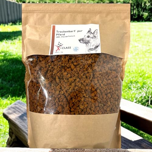 Trockenbarf Pferd pur, Trocken-Barf aus 100% Pferdefleisch 1kg
