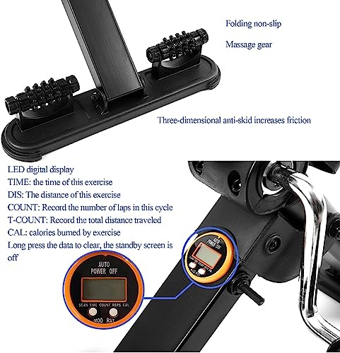 Pedal Exerciser, ejercicio plegable portátil para brazos y piernas miniatura 5