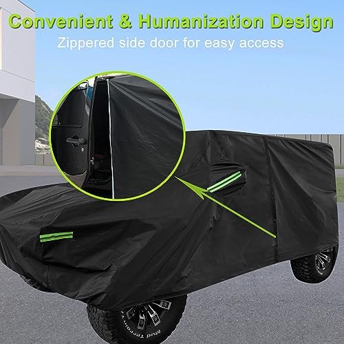 Image of Waterproof Cover for Jeep Wrangler 2-Door with Driver Door Zipper | Jeep Wrangler 2-Door Fit，Waterproof Cover，All-Weather Protection，Driver Door Zipper，Dust & UV Resistant