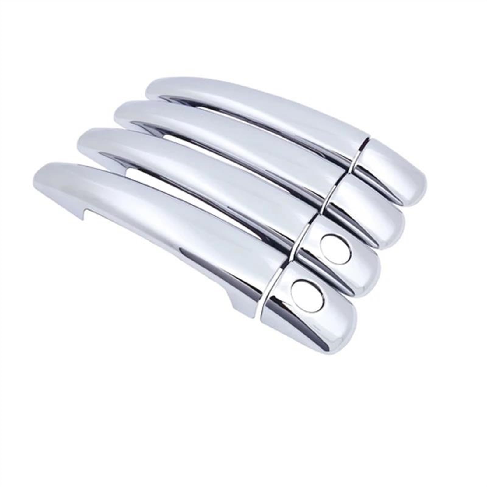 Noheeu A Chrome Car Door Handle Cover Trim For Peugeot 208 9 2012-2016 2017 2018 2019 Styling Ccessories(A)