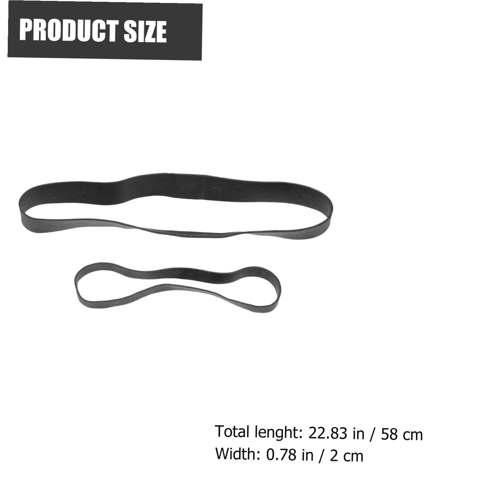 Angoily Hochbelastbare Elastische Gummibänder Schwarz Breites Gummiband mit Elastizität und Kälteresistenz für Hiking und Survival Rucksack Outdoor
