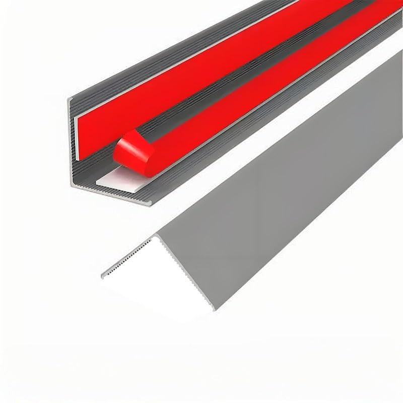 100cm Aluminium Alloy Stair Nosing Protector, Floor Transition Strip - For Step Edge Protector, Stair Edging, Transition Strip, Metal Corner Trim(Gray,40mm)