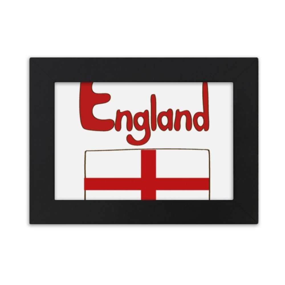 Bandera de Inglaterra foto arte rectangular de 5x7 pulgadas para decoración interior