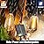 Skoiuc Solar String Lights Outdoor Waterproof with Remote & Timer, LED Shatterproof ST38 Bulbs, USB & Solar Powered Patio Lights for Backyard, Porch, Garden, Wedding, Christmas Decor (25FT)