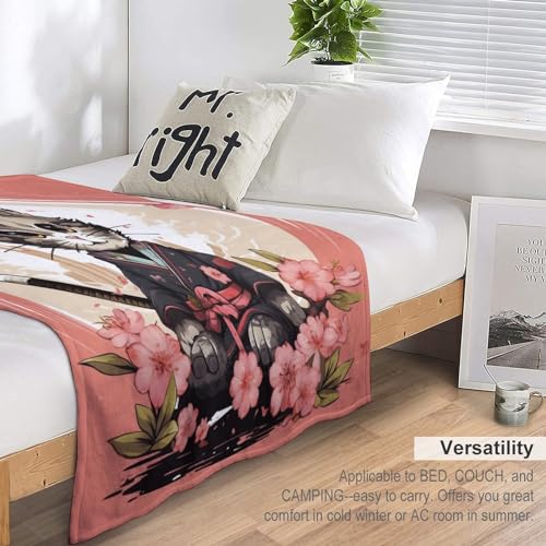 Couverture chat samouraï moelleuse pour des moments de tendresse - 7