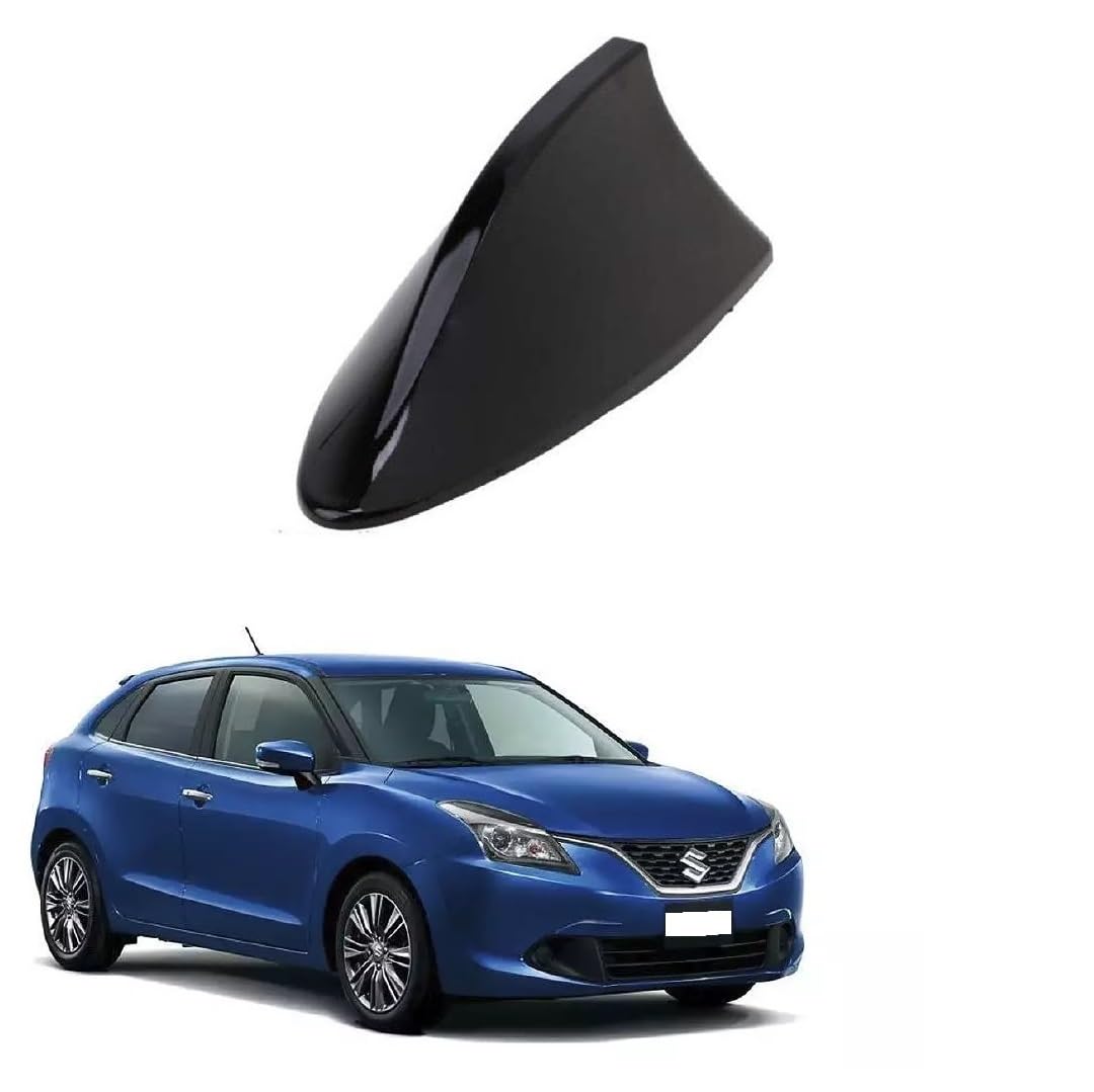 Stylish Car Roof Aerial Shark Fin Antenna Radio AM/FM Signal ABS (Black Color) Suitable for Maruti Suzuki Nexa Baleno-image-35