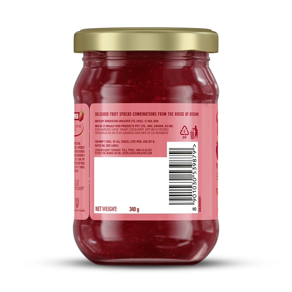 Kissan Strawberry & Raspberry Spread 340g - Image 9 thumbnail