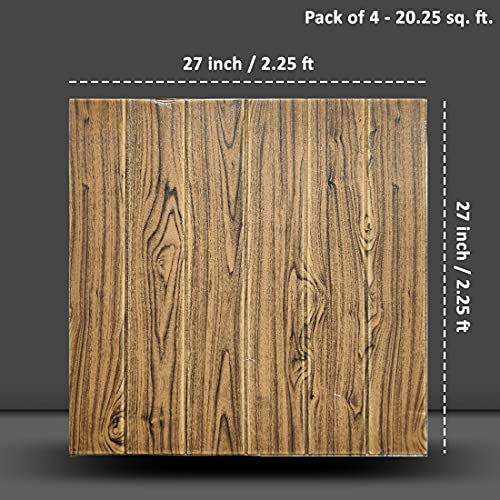 Image of SAYFINE 3D Wall Panel Wallpaper, Self Adhesive PE Foam Brick Sticker, Waterproof Wall Covering for Home Decor, 70 x 70 cm (Pack of 3, 15.81 Sq. Ft. Approx)