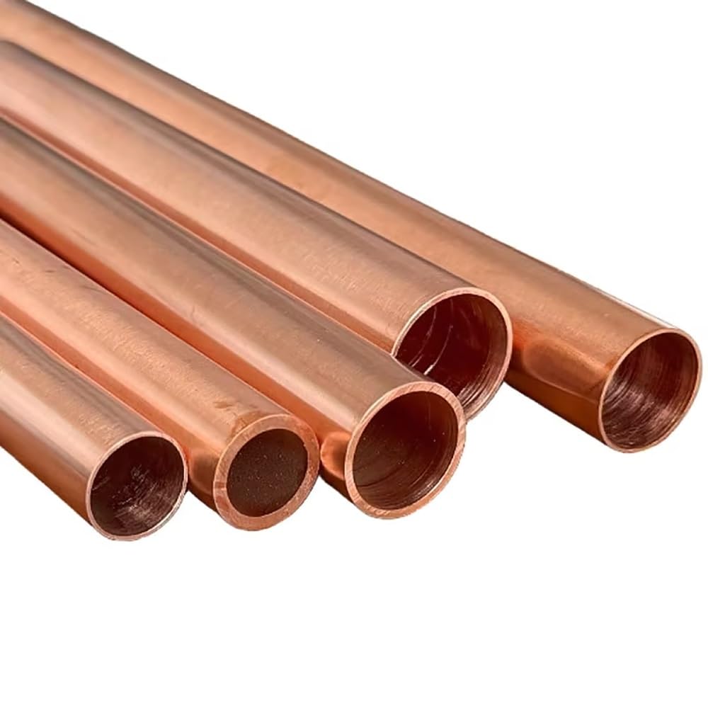 Tubo in rame T2 - Elevata conduttività termica/elettrica for HVAC e impianti idraulici - Opzioni di lunghezza 100/250/500 mm -1 pezzo(500x42x1.5mm)