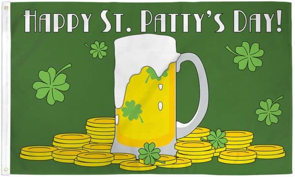 Trade Winds Happy St. Patrick's Day Flag – 3x5 Feet Premium Polyester, Multicolor, Printed - View #2