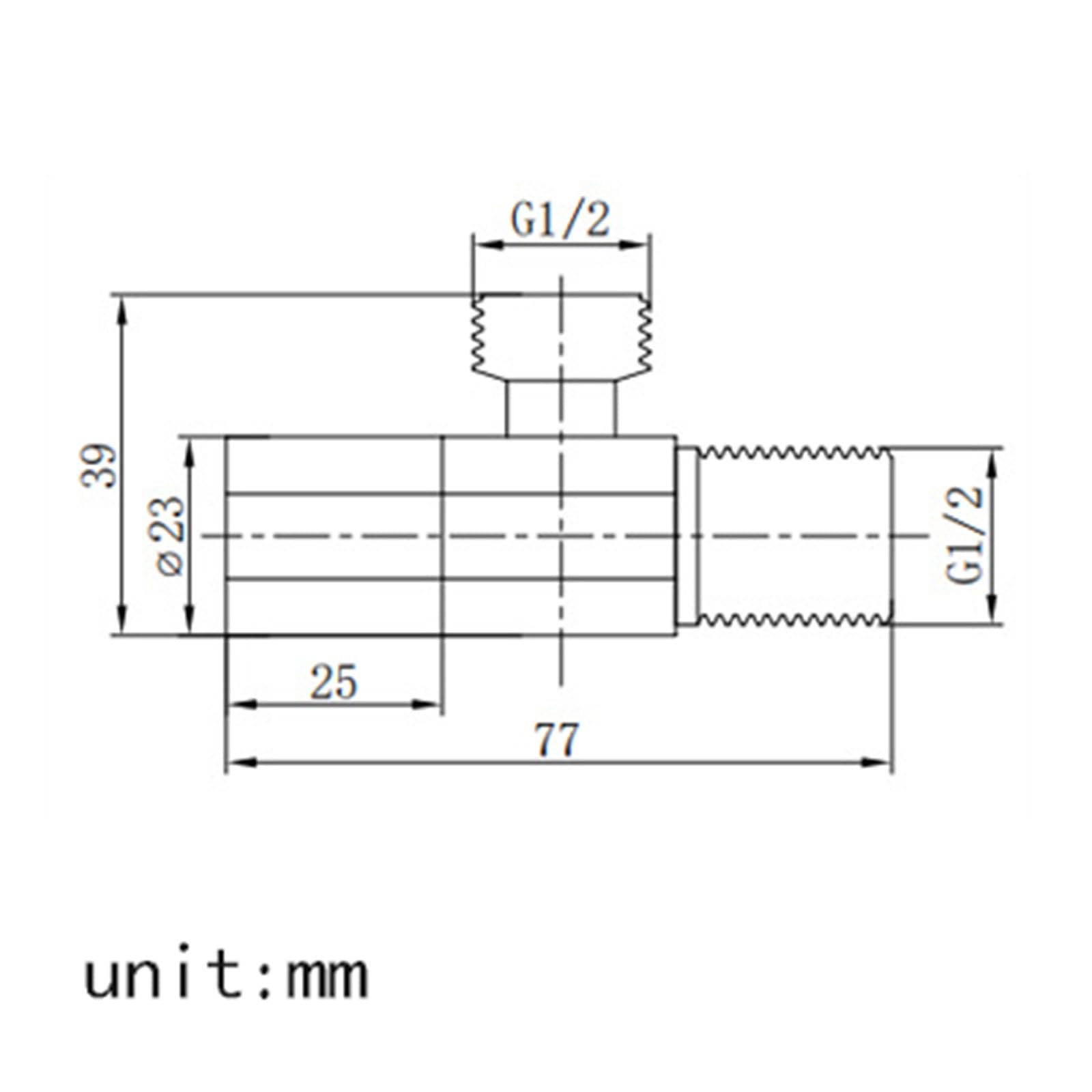 Llave de Escuadra 1/2 de Latón con Núcleo Cerámico Válvula Angular Caliente y Frío de Pared para Baño, Cocina,Oro Rosa