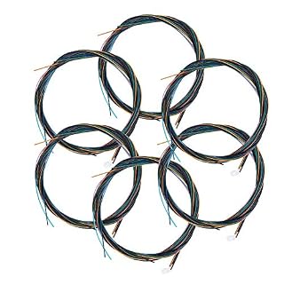 1 Jeu de 6 Cordes de Guitare Acoustique, Cordes de Guitare Classique en Nylon Coloré, Corde de Guitare Acoustique Folk Classique en Alliage de Cuivre pour Toutes Les Tailles de Guitares Classiques - Les Beatles, Paul McCartney, John Lennon, RIngo Starr, George Harrison