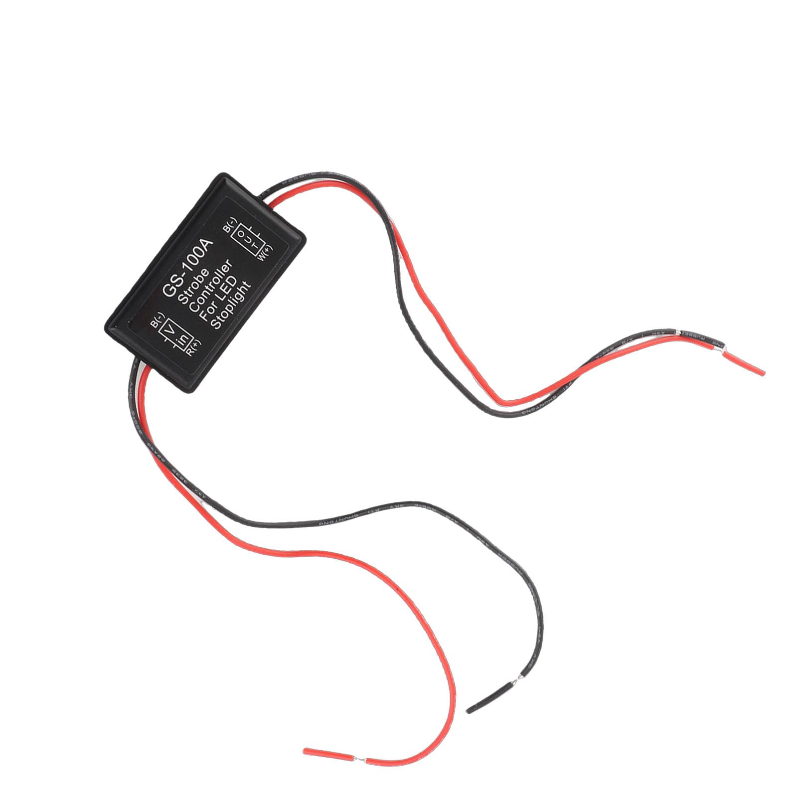 GS 100A LED-Blitzsteuermodul, Strobe-Controller für Bremslichter, 12V 24VDC Blitzmodul mit 3 Blitzmodi, Ideal für Autos und Motorräder