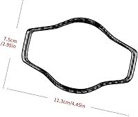 Vista 2 de Fibra de carbono, para Audi Q5/A4/A5 2009-2016, cubierta de marco de botón para faros de automóvil, accesorios interiores, color negro