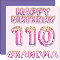 Stuff4 Carte D'anniversaire 19 Ans Pour Femme – Ballons Pailletés Roses Et Violets – Cartes D'anniversaire Pour Femme De 19 Ans, Fille, Sœur, Tante, Cousine, 145 Mm X 145 Mm