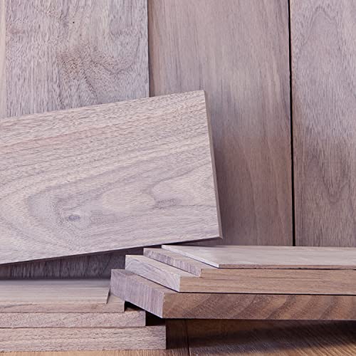 1/2” x 4” x 24” Black Walnut Solid Hardwood Unfinished for Crafts, DYI, Scroll Saw, Woodworking and Laser Engraving (1pc)