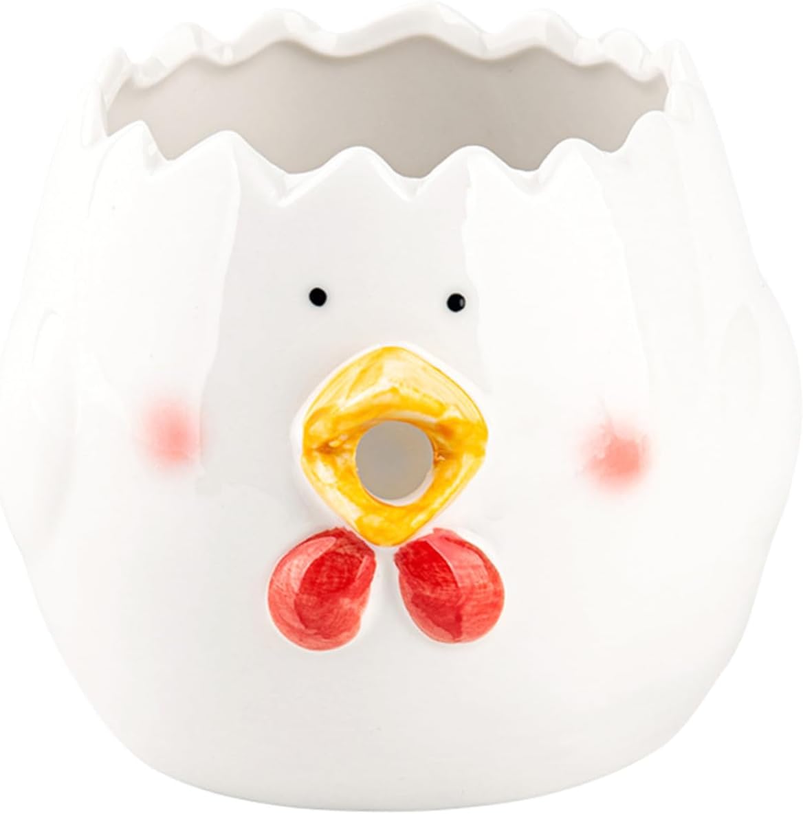 Alipis Ceramic Egg White Separator Cute Chicken Shape Egg Yolk Filter Kitchen Tool for Baking and Cooking Use Beak Design for Household Use