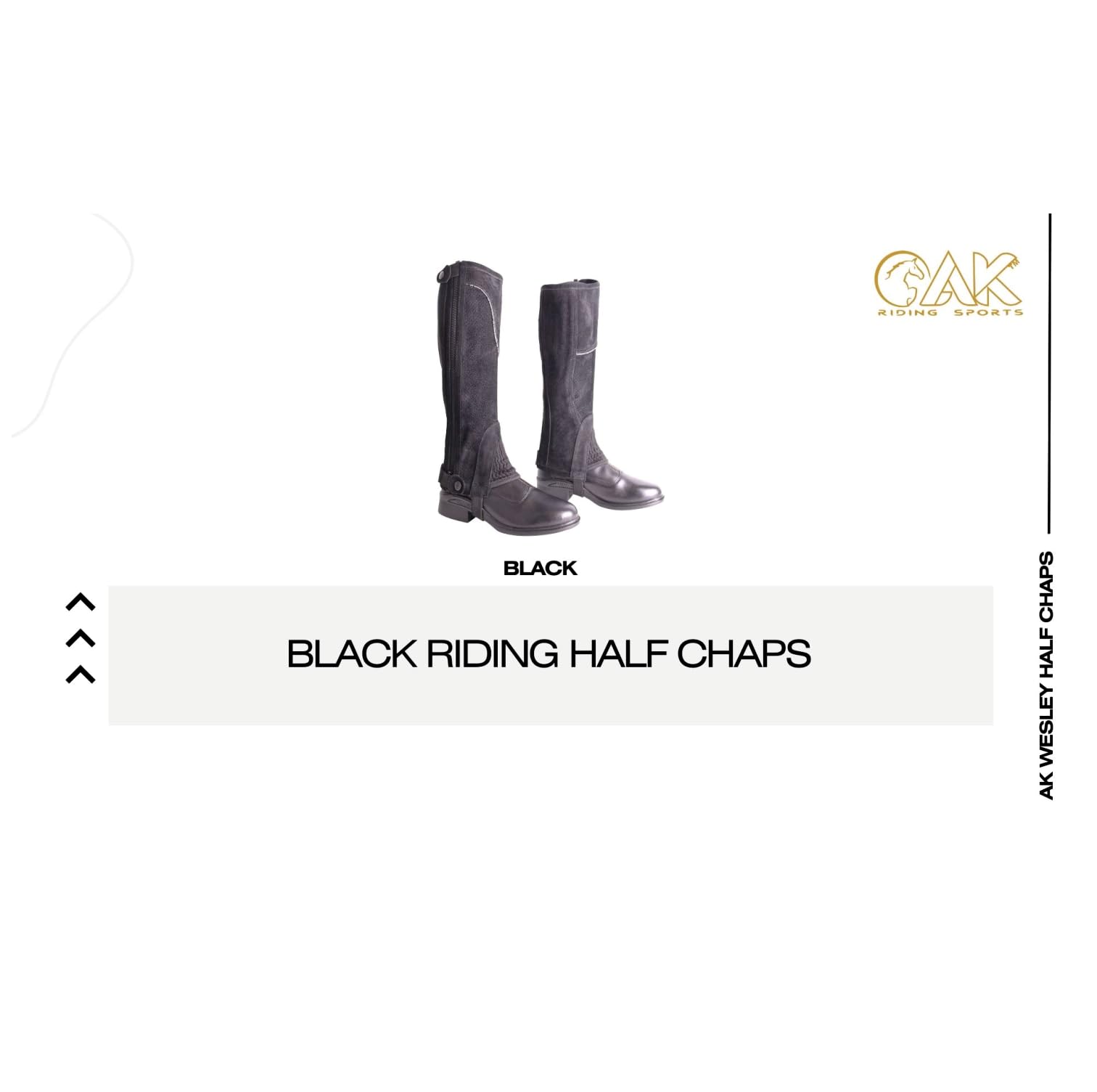 AK Wesley Chaps en Cuir suédé véritable Respirant AKRS-2150