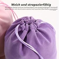 Generisch 38 Samtbeutel 7x9 cm mit Kordelzug für Schmuck und Dekoration – Ansicht 3
