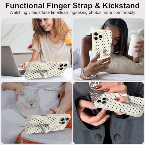 Coque iPhone 16 Pro Max fine antichoc compatible MagSafe design pois
