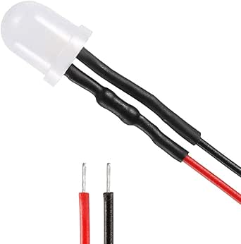 Uxcell 0603 Pre-Wired Micro LED 24 Pcs 3-6V Emitting Diodes Yellow - View #10