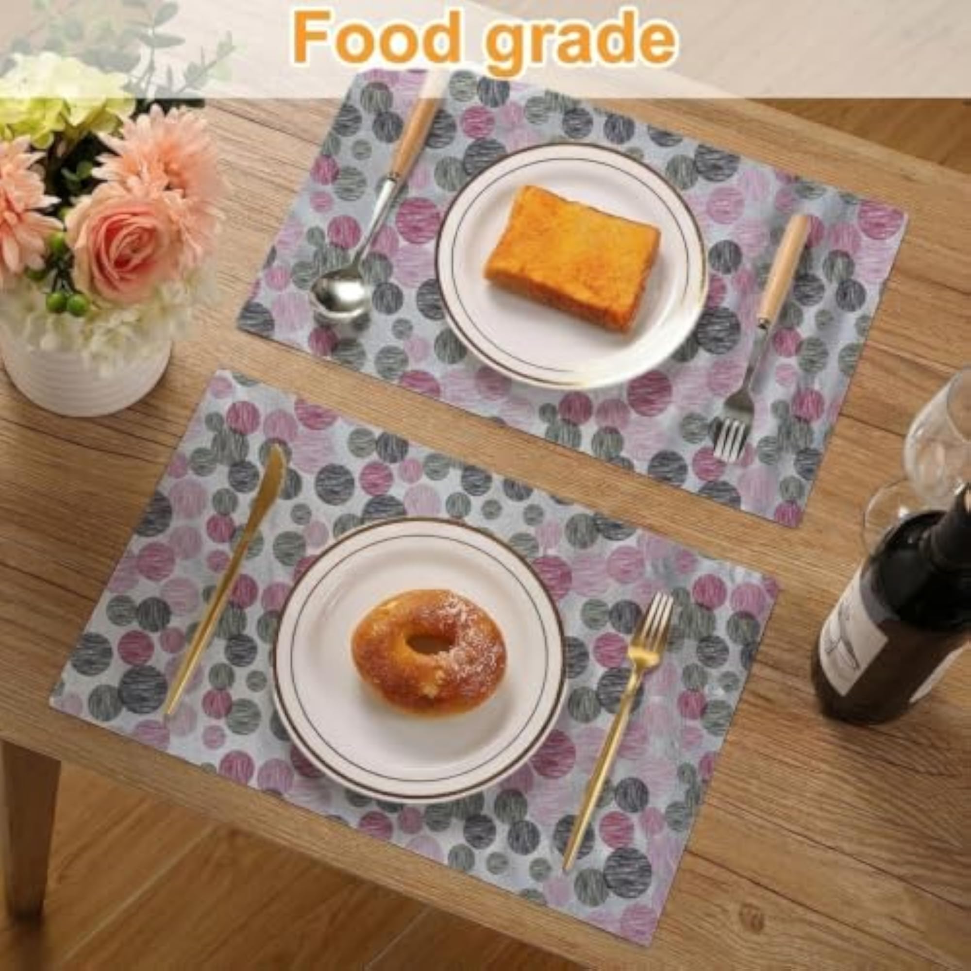 Durable PVC Kitchen Table Mat, 5 Meter x 18.5 Inch