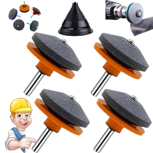 lawnmower blade sharpener,blade universal,Lawnmower Dull Blade Sharpener, Lawn Mower Blade Sharpener Tool Kits, Universal Multi-Sharp Rotary Lawn Mower Blade Sharpener for Any Power Hand Drill