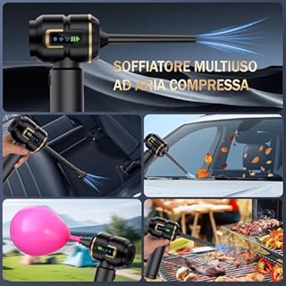 Lyiazsoy Aspirapolvere senza fili per auto, potente mini aspirapolvere da 27000PA, aspirapolvere portatile ricaricabile, ideale per pulire gli spazi ristretti di veicoli, case e uffici