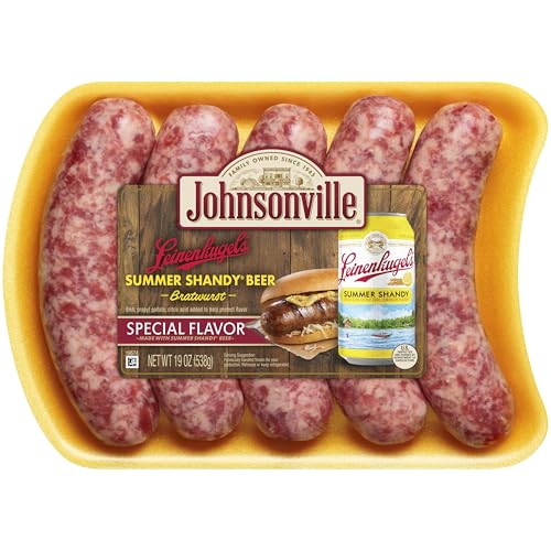 Johnsonville Summer Shandy Bratwurst Pork Sausage Links 19oz Package
