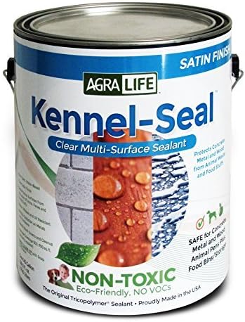 TriCoPolymer KS128 VOC Free Non Toxic Clear Satin Kennel-seal, 1 gallon by AgraLife