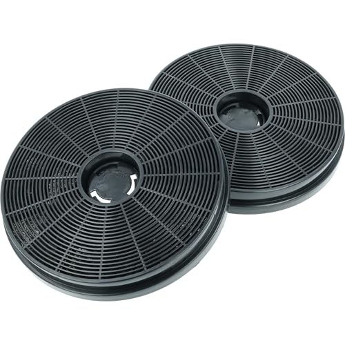 vhbw 2x Filtres à charbon actif compatible avec Klarstein Victoria, DeLorean hotte aspirante - 17,5 cm