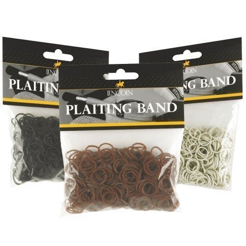 425-0219 Lincoln Plaiting Bands Various Colours (White) by LINCOLN
