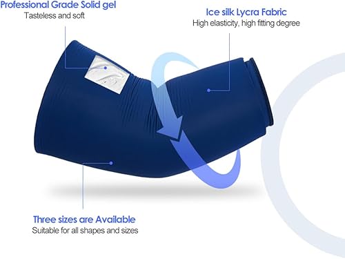 Miniatura 2 de Bolsa de hielo para codo y rodilla para lesiones, terapia de frío, paquetes de recuperación de gel reutilizables para tobillo, muñeca, pantorrilla,