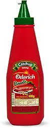 Catchup Picante Bisnaga Oderich 400G, Molho Tipo Ketchup Hot, Vermelho, Selecionado E Aromático, Textura Cremosa E Sabor Levemente Picante, Pronto Para Consumo Em Lanches E Refeições, Tradição Em