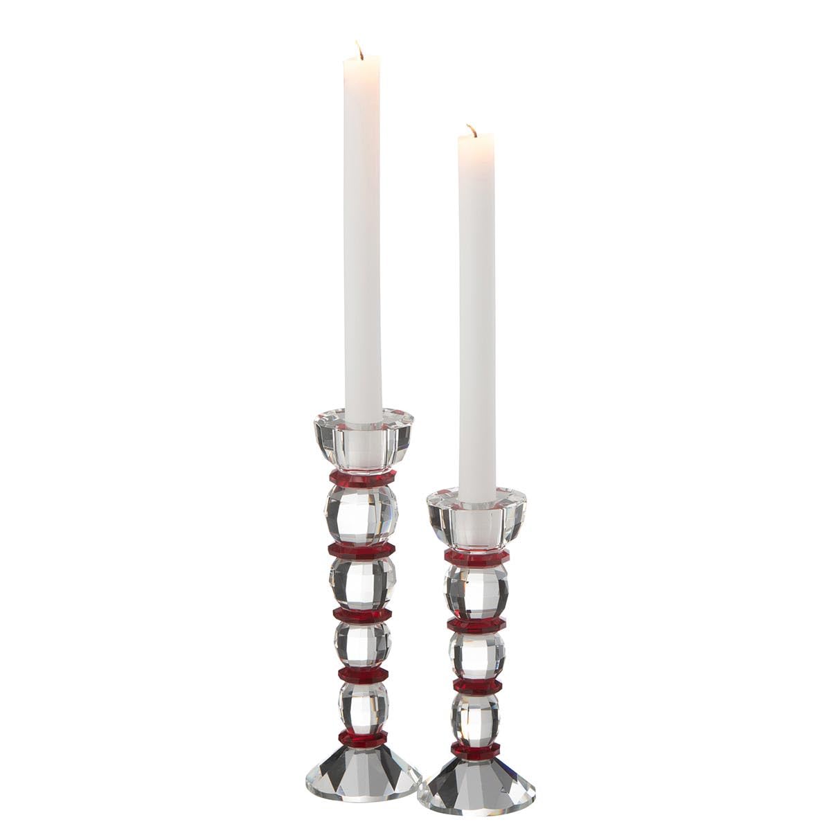 Chandelier Design en Cristal Annie 22cm Transparent & Rouge
