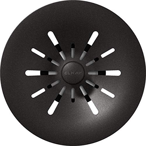 Colador y tapón de cesta de polímero Elkay negro