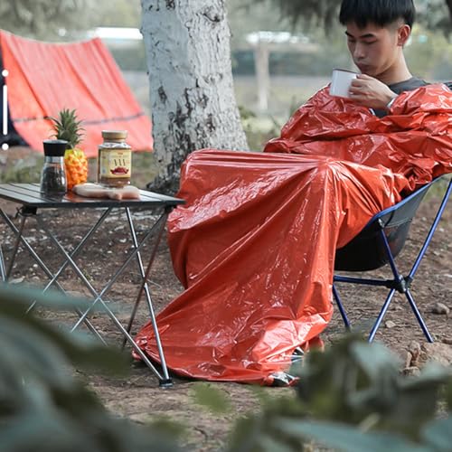 Bolsa de Supervivencia para Emergencias XINNIKESI, Bolsa de Dormir para Camping, Aluminio, Color Verde miniatura 6