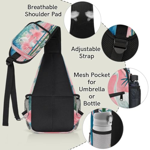Sling Bag para mujeres y hombres, mochila cruzada unisex miniatura 4