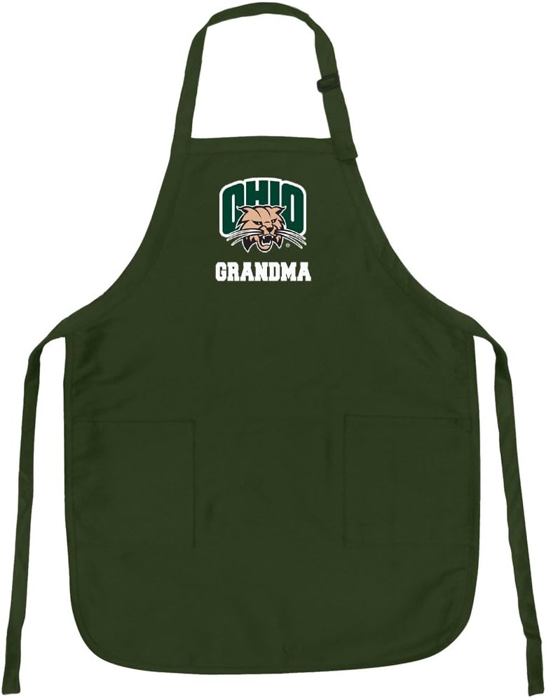 Broad Bay Deluxe Ohio University Grandma Apron For Barbecue, Grilling, Kitchen