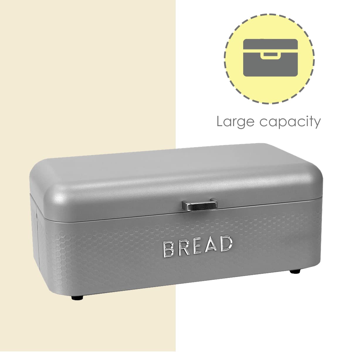 BREAD BIN 2個 TwoLLL Set of 1 Slide-Out Kitchen Bread Box with Inner Tray
