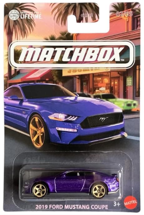 Matchbox Ford Mustang Coupe 2019 1:64 Púrpura miniatura 1